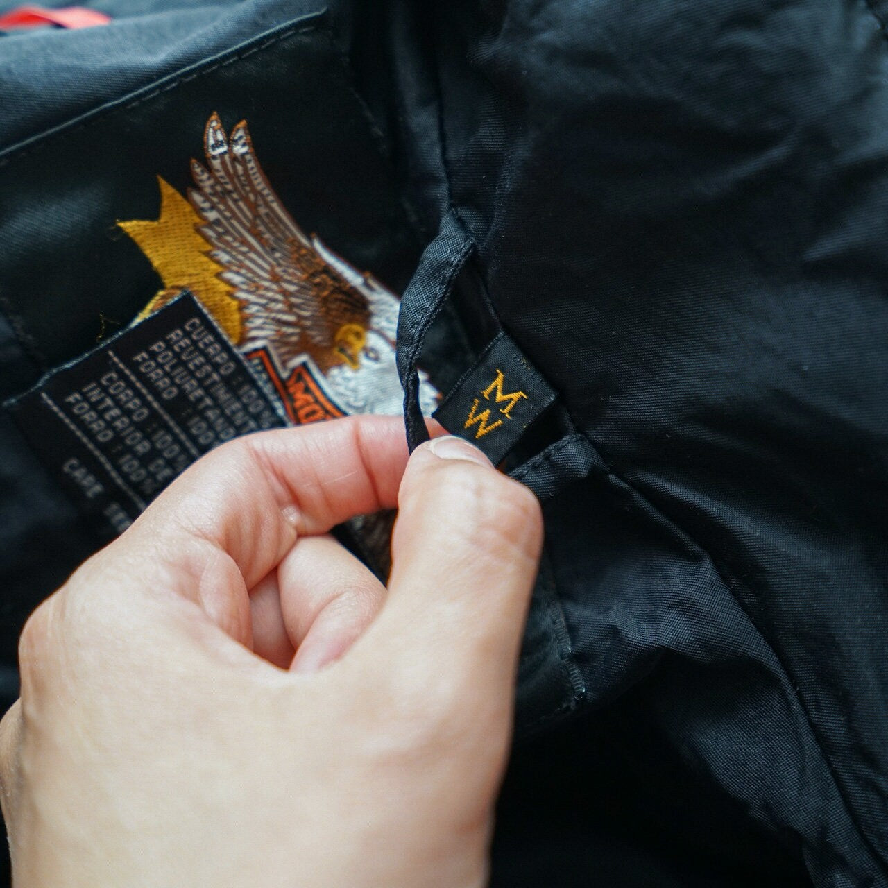 Vintage Harley Davidson biker jacket size S-M