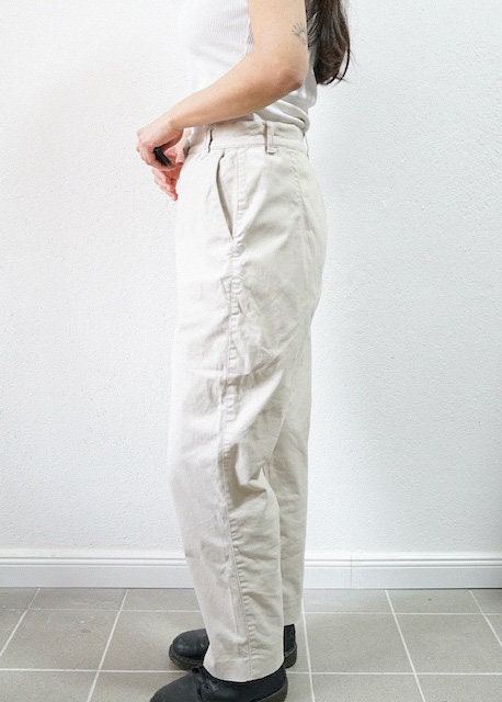 Vintage beige cotton Pants Size M