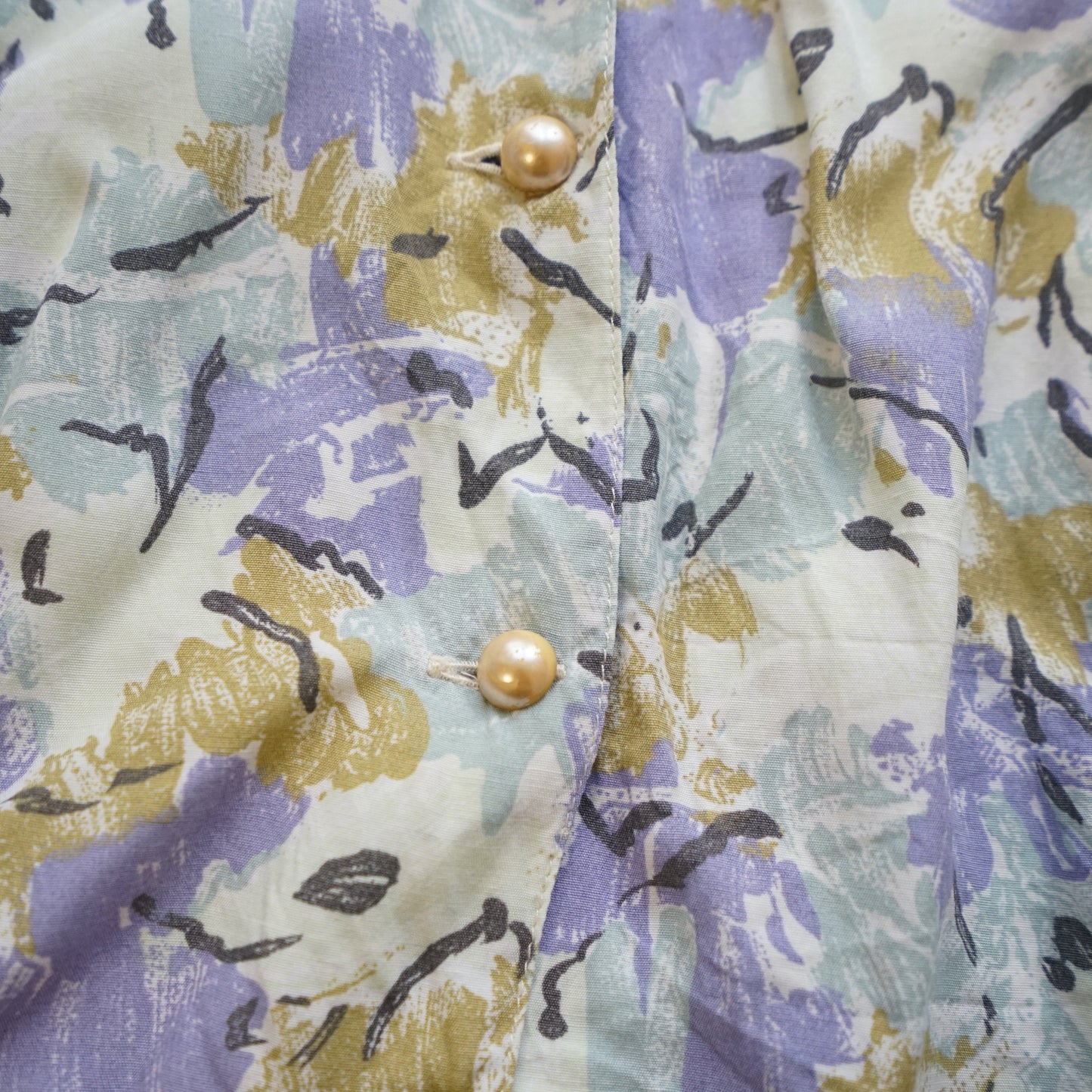 Vintage pastel colors Blouse size M