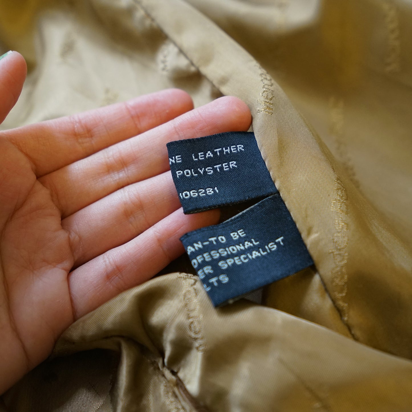 Vintage Mercedes Benz Leather Coat Size S