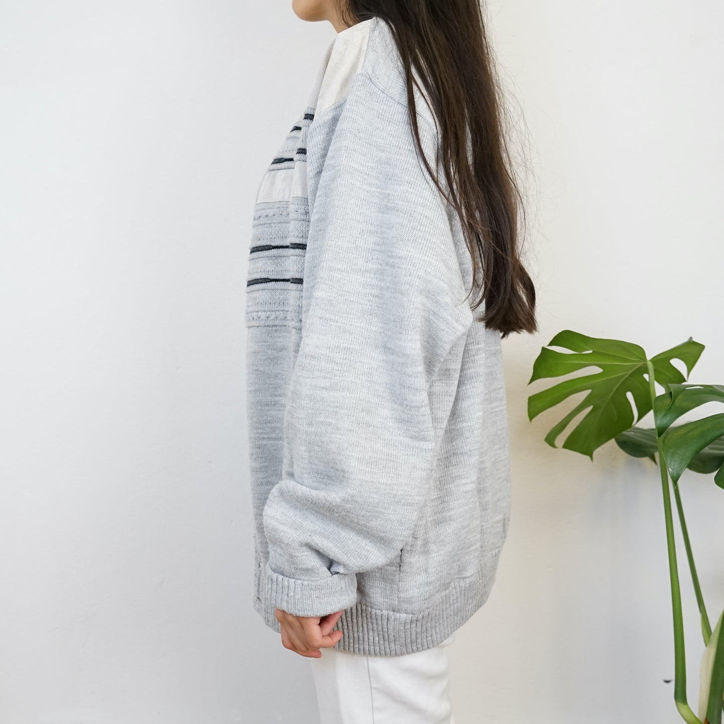 Vintage light grey Cardigan size L-XL