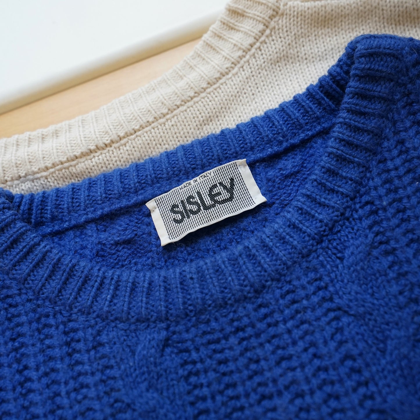 Vintage Sisley Pullover size S wool mix