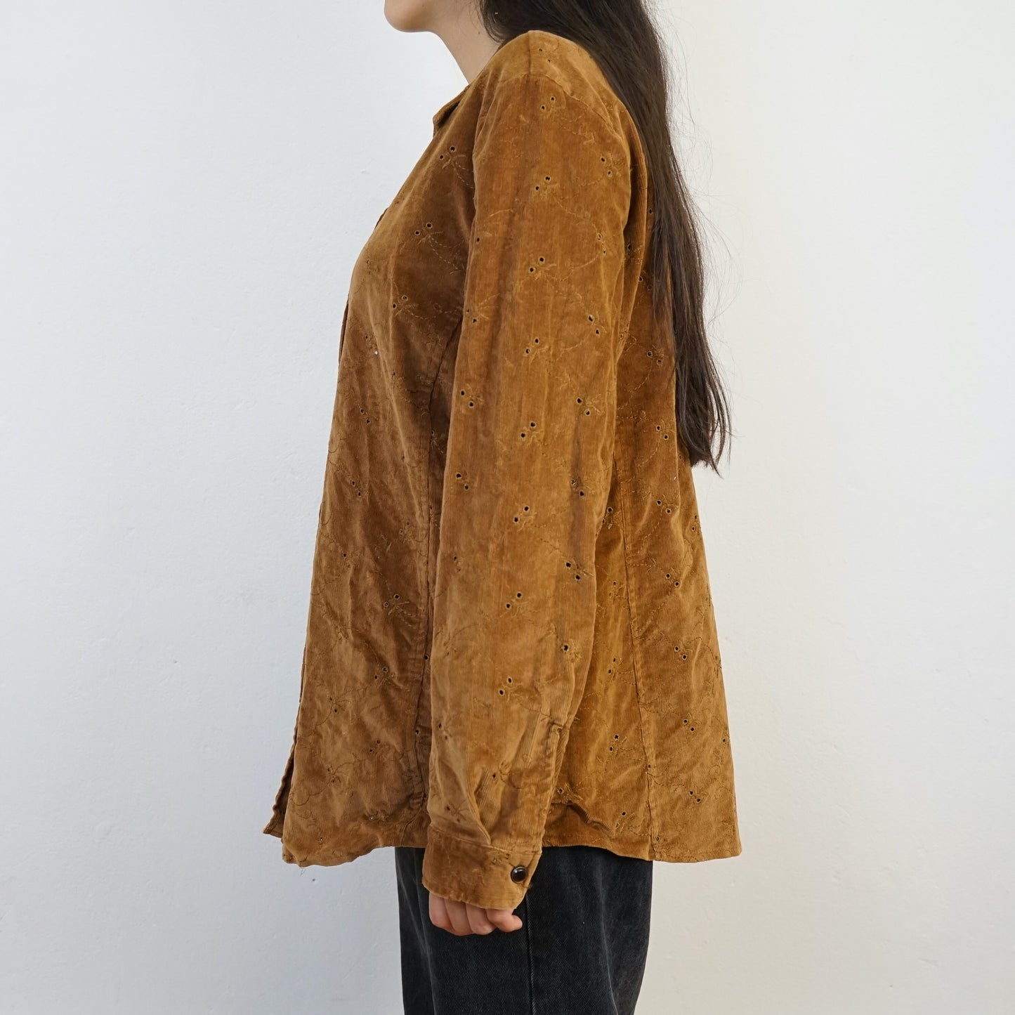 Vintage Corduroy Shirt size L brown
