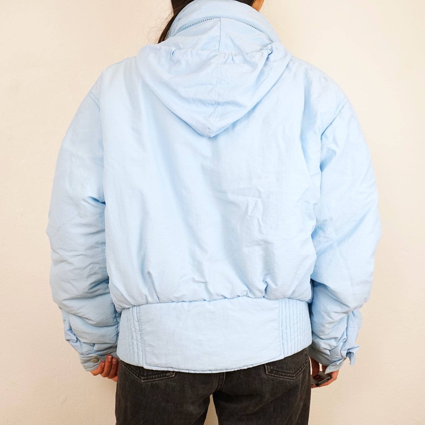 Vintage Ski Jacket Size S baby blue