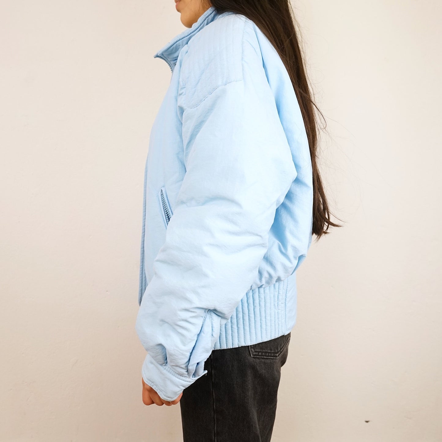 Vintage Ski Jacket Size S baby blue