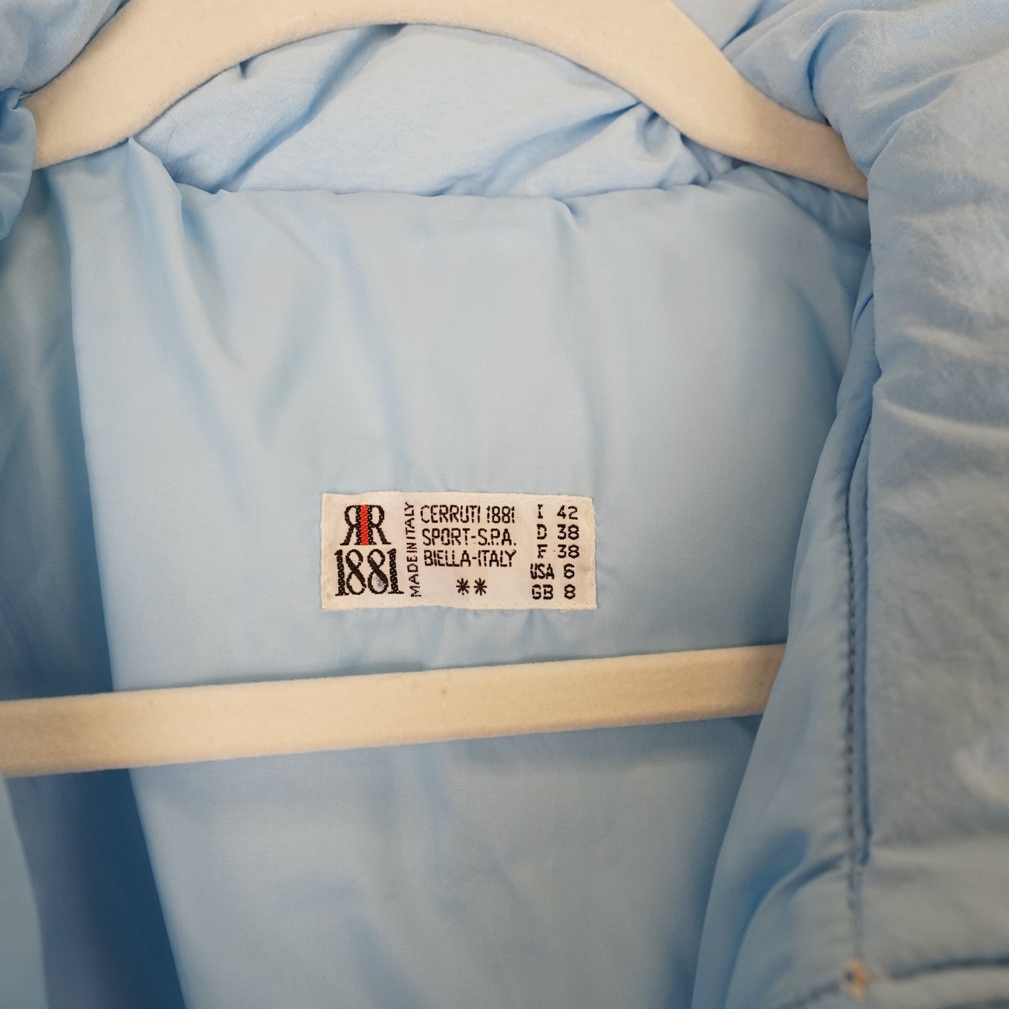 Vintage Ski Jacket Size S baby blue