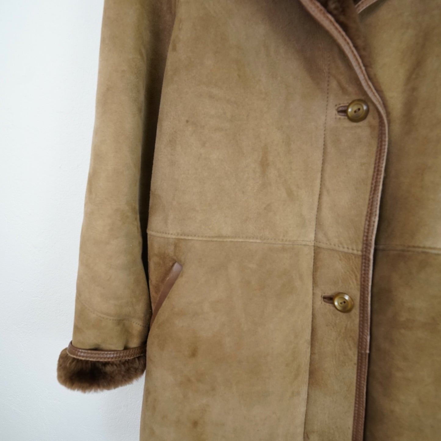 Vintage Shearling Coat Size M-L