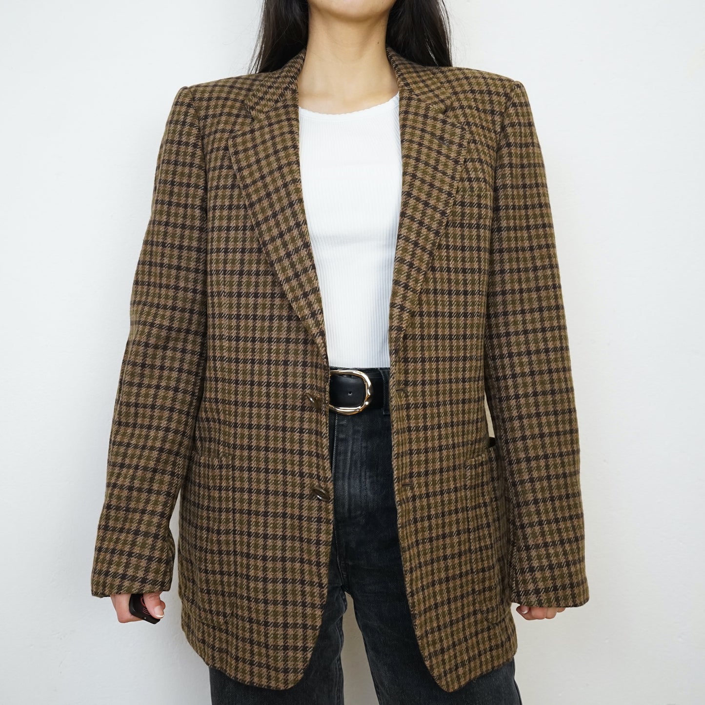 Vintage cashmere wool Blazer Size M-L