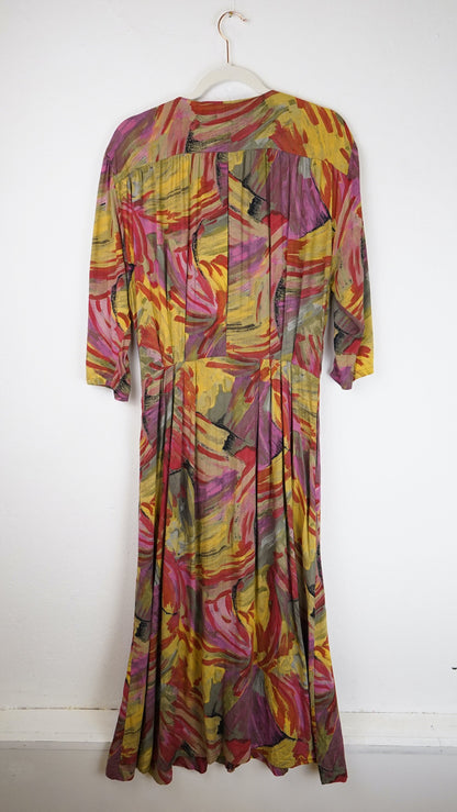 Vintage colorful Dress size M-L