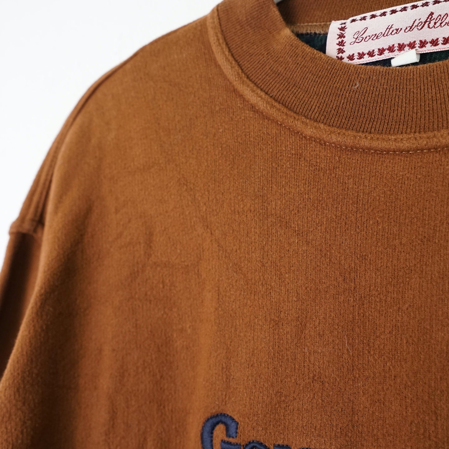 Vintage brown Sweatshirt size S embroidery