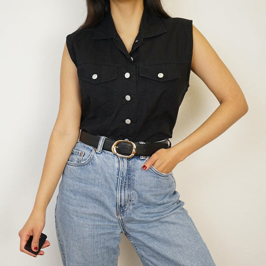 Vintage sleeveless Shirt size M cotton