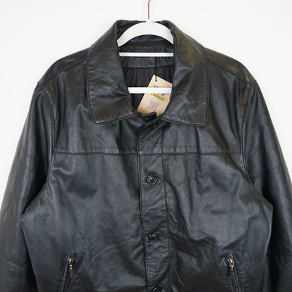 Vintage leather jacket men size L
