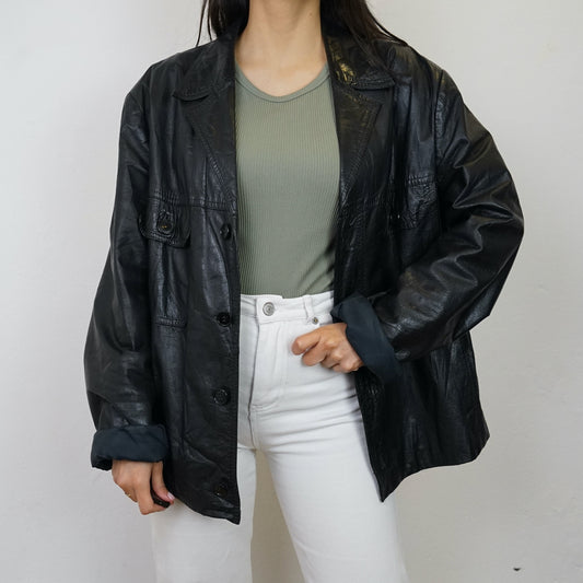 Vintage leather jacket size L