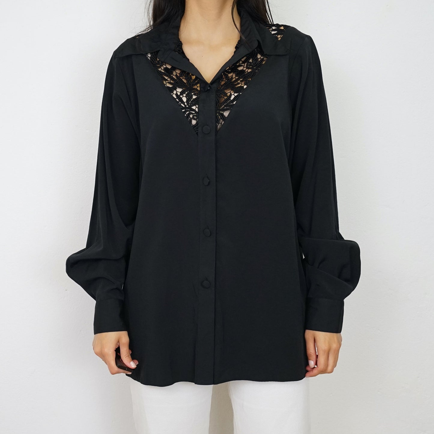 Vintage black Blouse size L