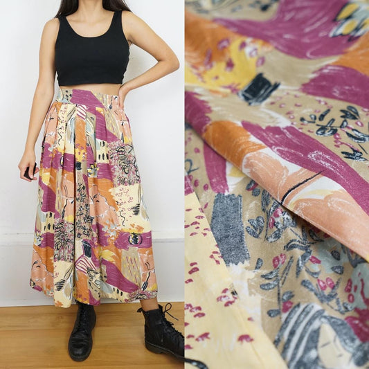 Vintage colorful Skirt size L