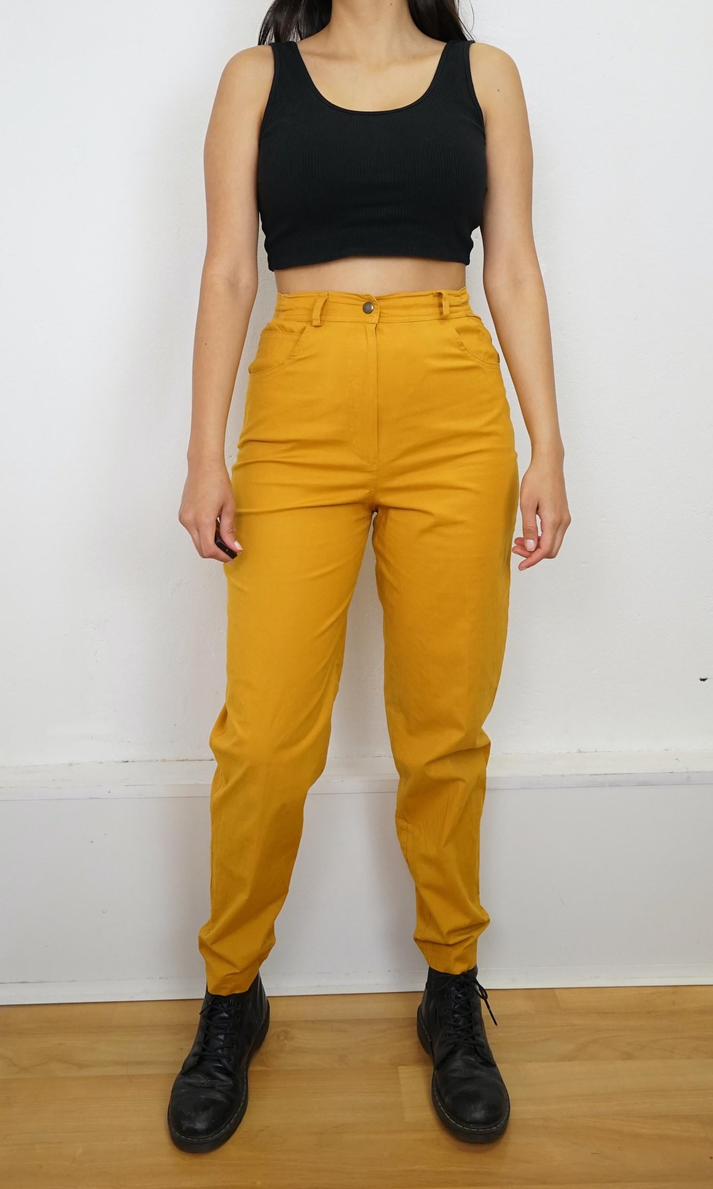 Vintage yellow Pants size XS-S