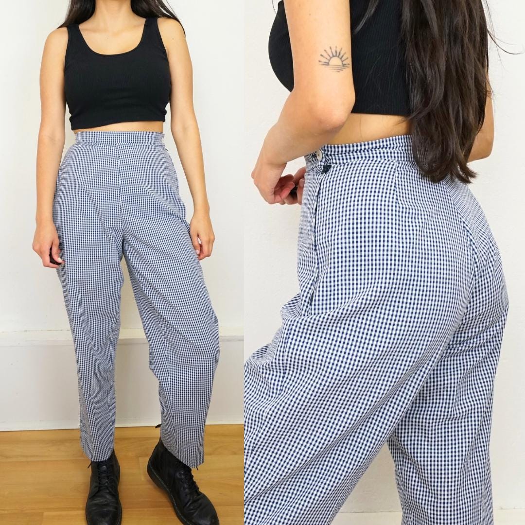 Vintage gingham Pants size XS-S