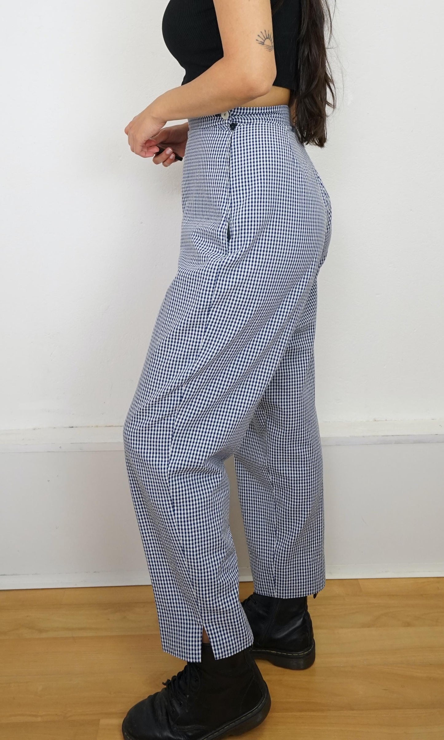 Vintage gingham Pants size XS-S