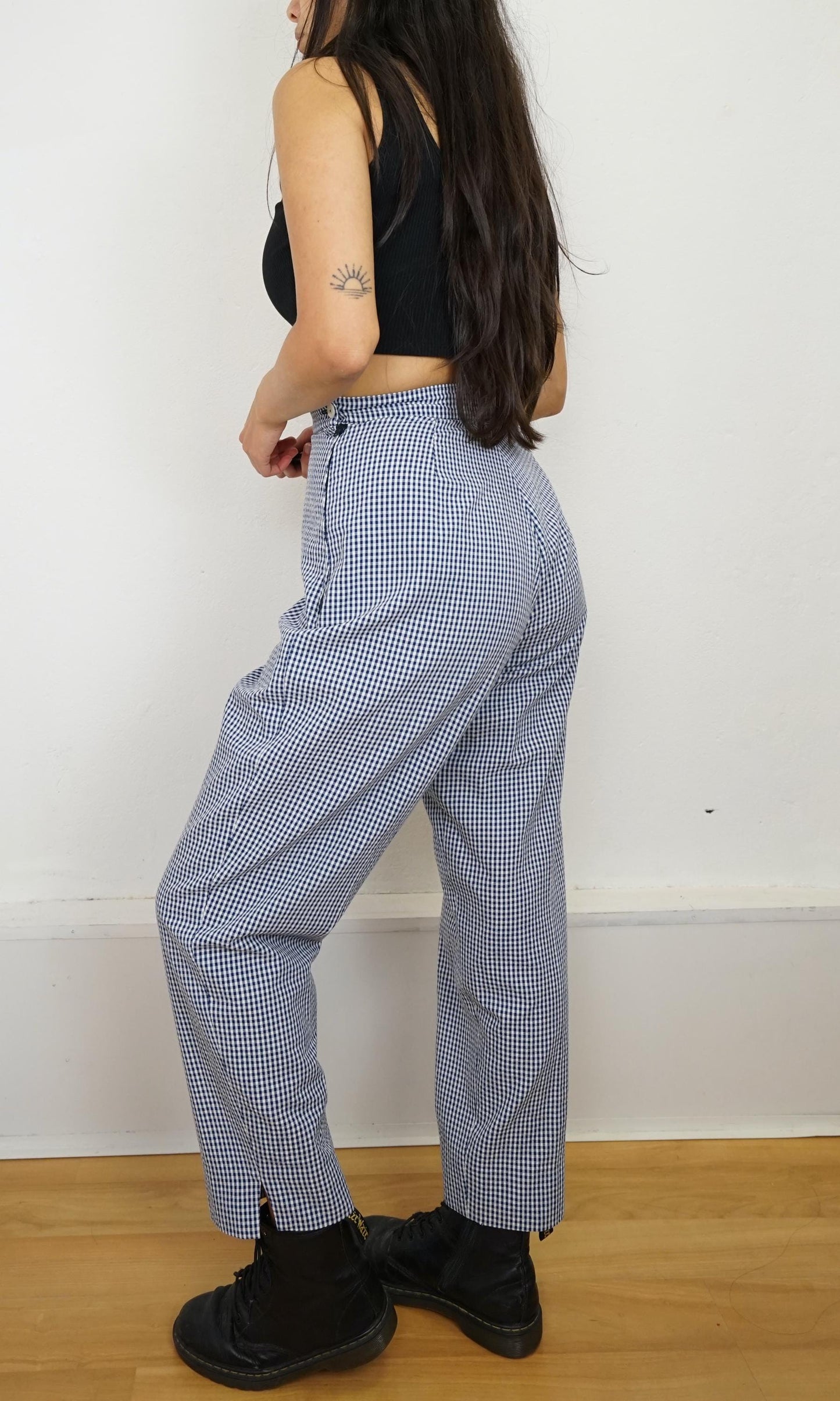 Vintage gingham Pants size XS-S