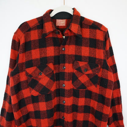 Vintage wool Flannel Jacket men Size M