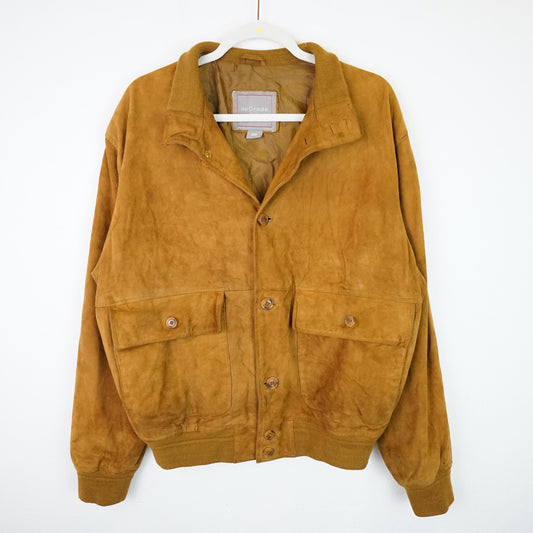 Vintage suede bomber jacket size L