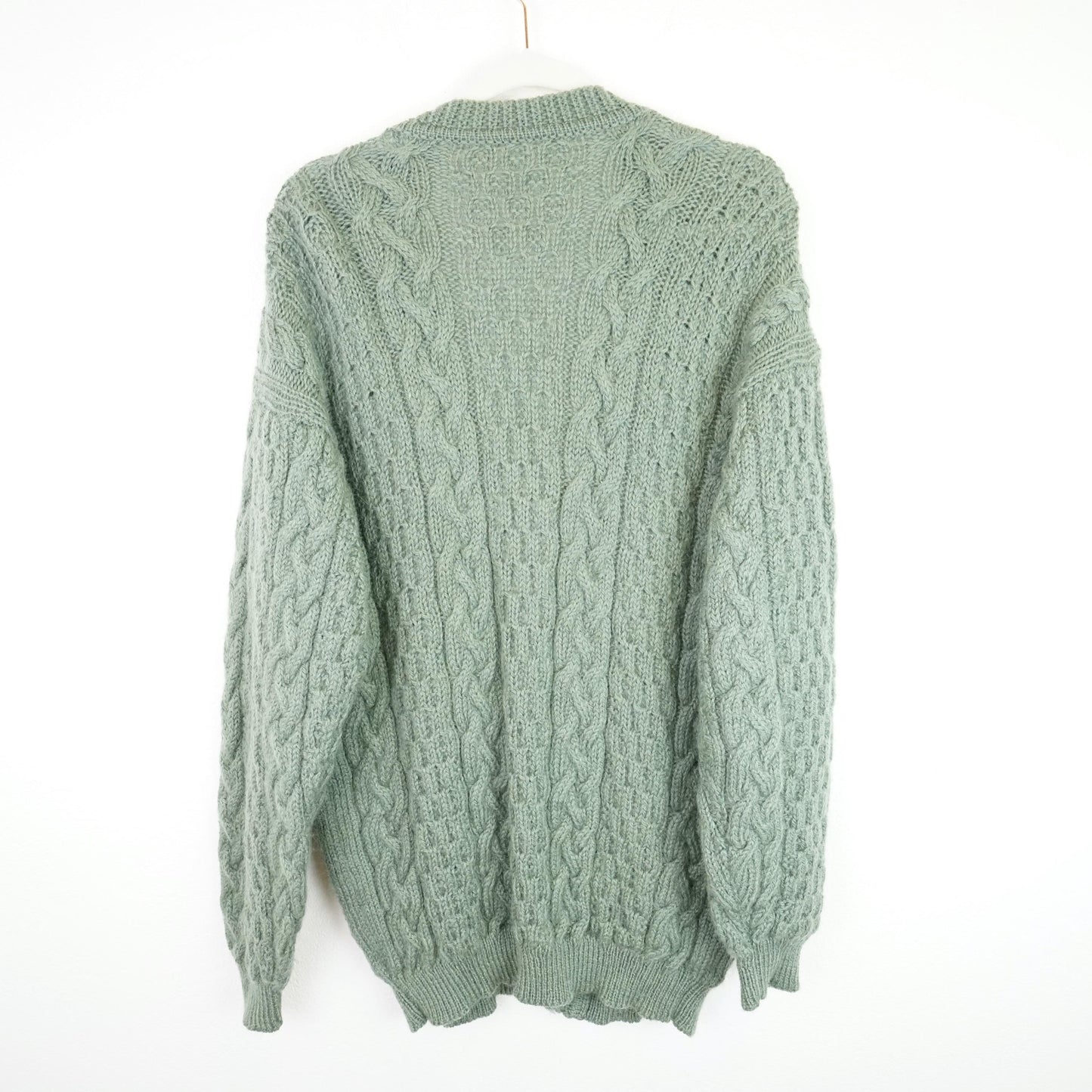 Vintage Cardigan size L sage green