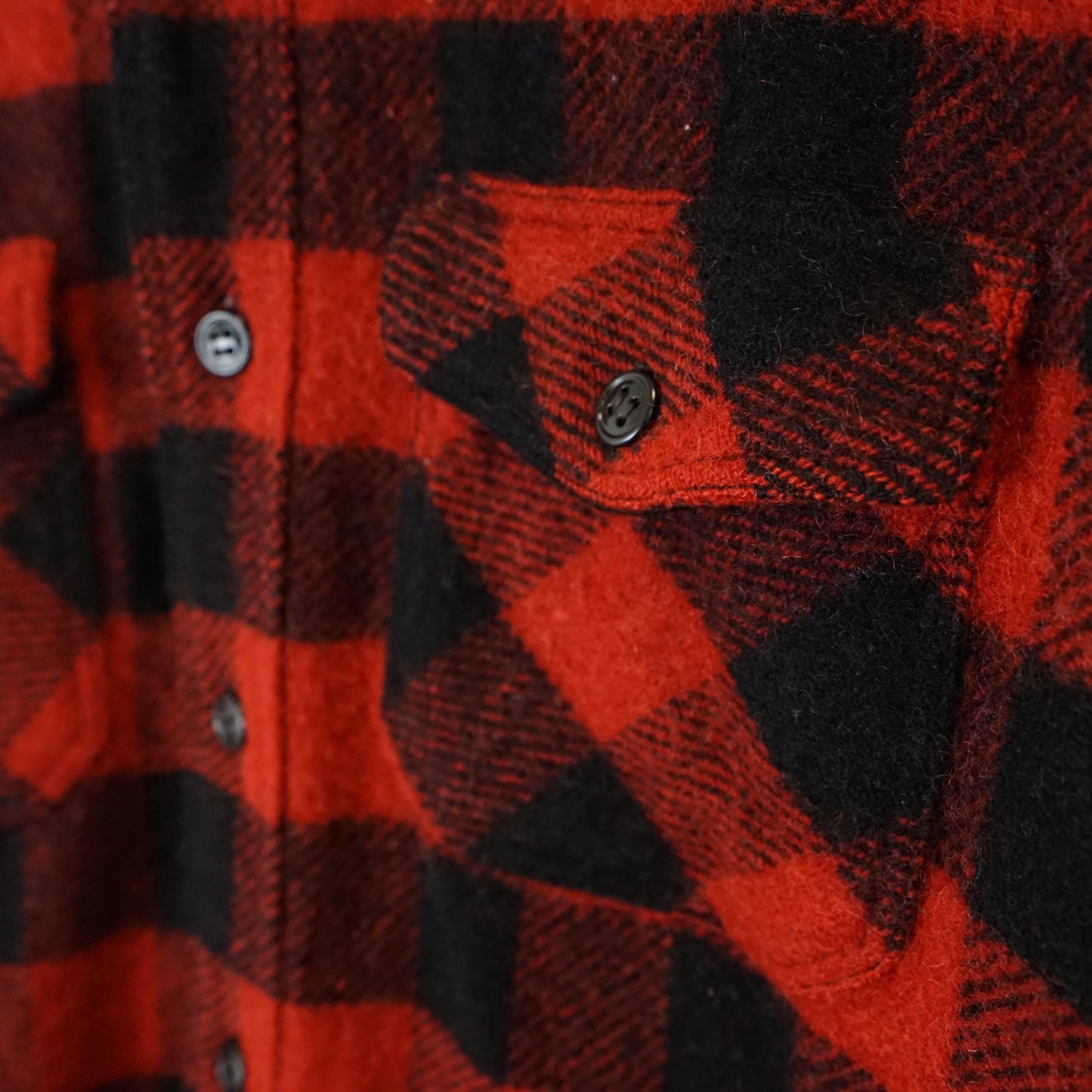 Vintage wool Flannel Jacket men Size M