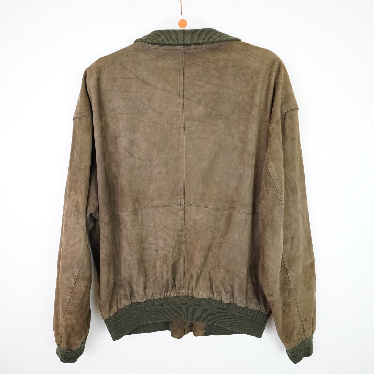 Vintage suede bomber jacket men size L