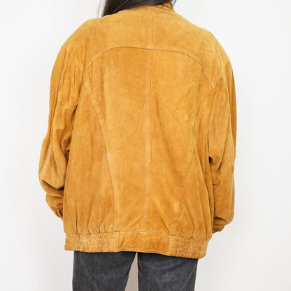 Vintage suede bomber jacket size L-XL