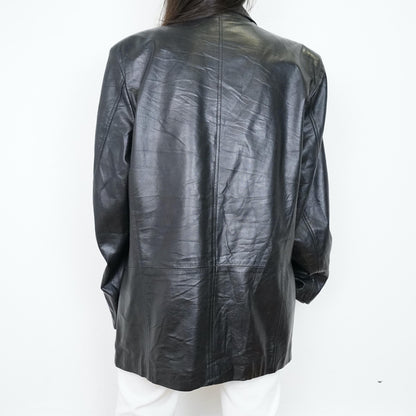 Vintage leather jacket size L oversized