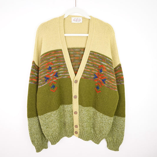 Vintage wool mix Cardigan men size M-L