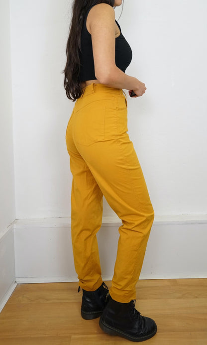 Vintage yellow Pants size XS-S