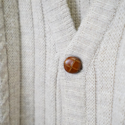 Vintage cashmere mix wool Cardigan size XL