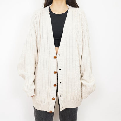 Vintage cashmere mix wool Cardigan size XL