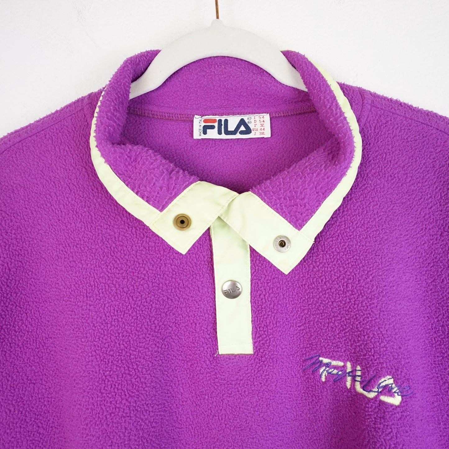 Vintage Fila Fleece Pullover men size XL