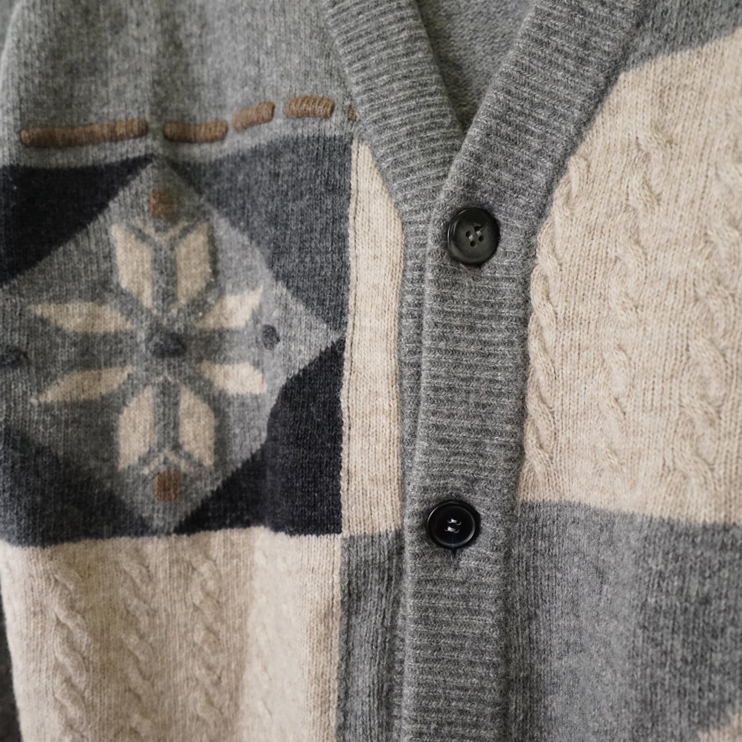 Vintage Cardigan size L grey