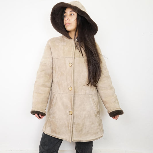 Vintage Shearling Coat Size M hoodie