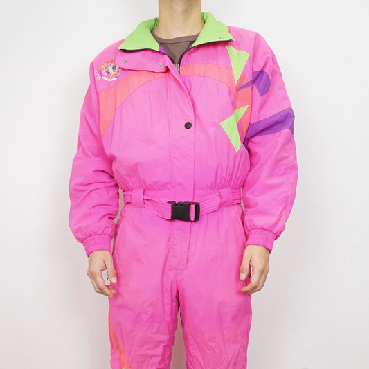 Vintage Fila Ski Suit pink