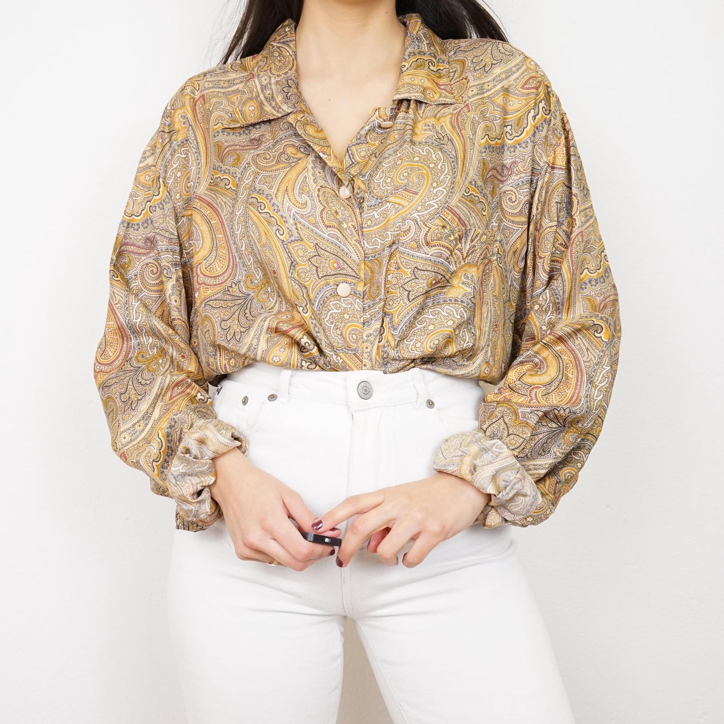 Vintage paisley Blouse size XL