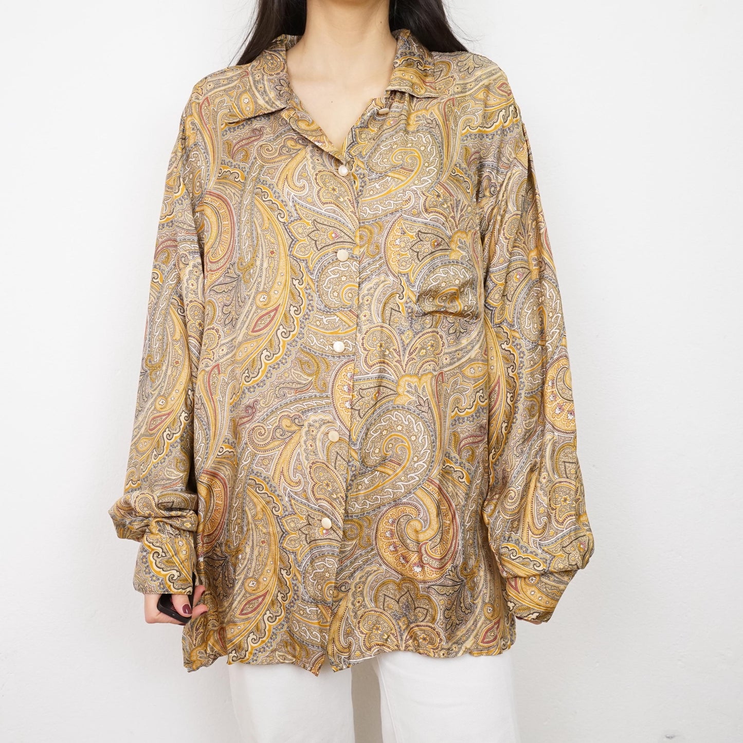 Vintage paisley Blouse size XL