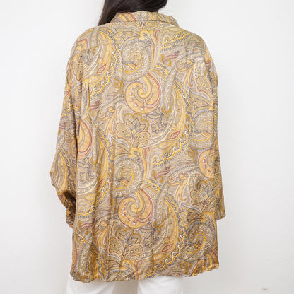 Vintage paisley Blouse size XL