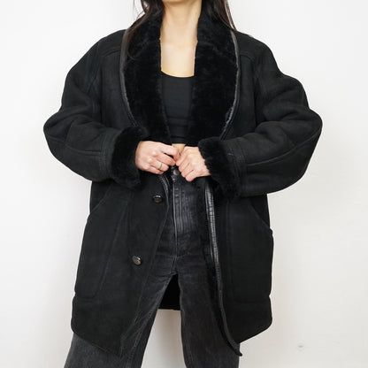 Vintage Shearling Coat Size L