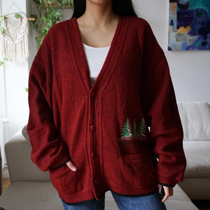 Vintage shetland wool Cardigan size L-XL