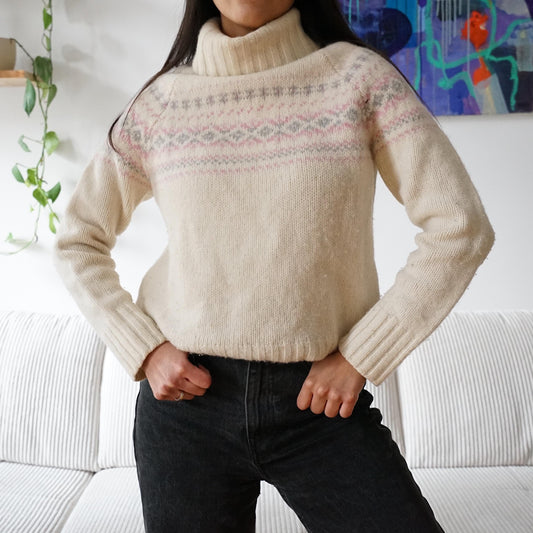 Vintage Pullover Size XS wool angora