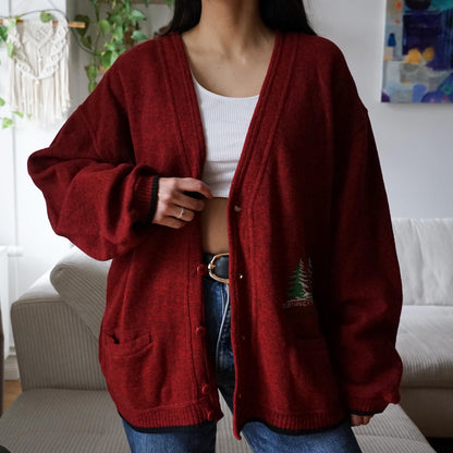 Vintage shetland wool Cardigan size L-XL