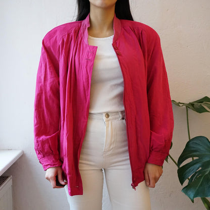 Vintage silk Bomber Jacket Size S-M