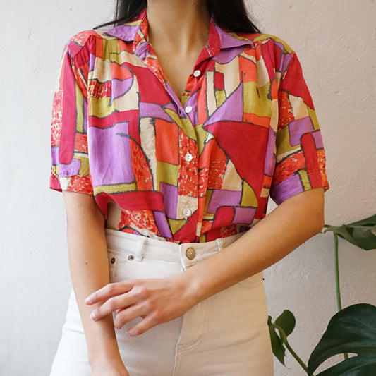 Vintage colorful Shirt size M