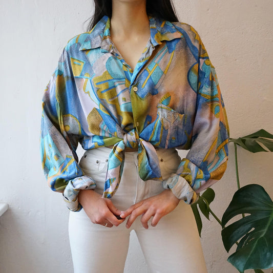 Vintage colorful Shirt size XL unisex