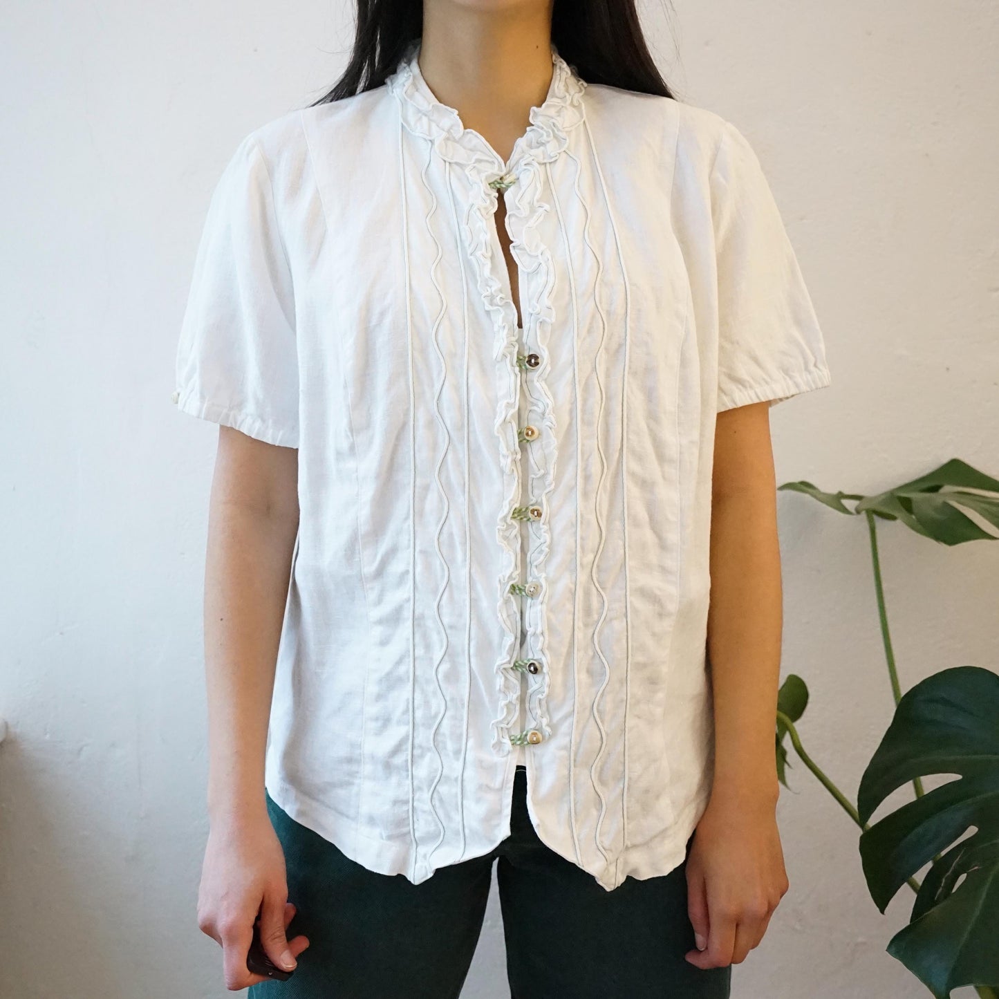 Vintage linen Blouse size M-L