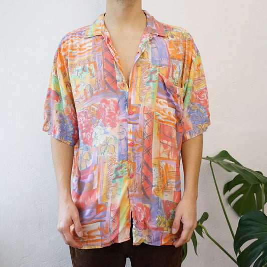 Vintage colorful shirt size L unisex